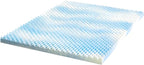 ZINUS 3 Inch Swirl Gel Cooling Memory Foam Mattress Topper, Smaller, More Convenient WonderBox Packaging, Cooling, Airflow Design, CertiPUR-US Certified, Twin