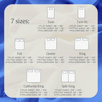 LuxClub 3 PC Sheet Set Bed Sheets Deep Pockets 16" Eco Friendly Wrinkle Free Cooling Machine Washable Hotel Bedding Silky Soft - Marine Blue Twin XL