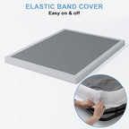 Low Profile Box Spring King Size,3 Inch Box Spring for King Bed,Heavy Duty Mattress Foundation,Metal Bed Base/Noise Free/Non-Slip/Easy Assembly