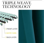NICETOWN Faux Silk Teal Curtains & Drapes for Bedroom, Grommet Top Thermal Insulated Room Darkening Energy Saving Privacy Drapes for Nursery, 2 Panels, W52 x L63