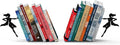 Artori Design Book Ends to Hold Books Heavy Duty - Hidden Metal Bookends for Shelves Desk - Bookend Book Holder for Home Decorative - Gift for Book End Lovers and Home Décor (Supergal - Set of 2)