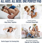 OLANLY Twin Quilted Fitted Mattress Pad – Soft Down Alternative Pillow Top Mattress Topper, Cooling Comfort Breathable Mattress Cover, Machine Washable Deep Pocket Mattress Protector, Light Grey