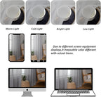 Chyhomenyc Light Grey Sheer Curtains 36 inch Length 2 Panels, Light Filtering Voile Rod Pocket Short Window Curtians for Bathroom Living Room Farmhouse Small Windows, 42Wx36L inches