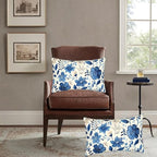 Outdoor Pillows Blue Pillow Covers 12x20 Inch Set of 2 Throw Pillow Covers, Scandinavian Throw Pillows, Lumbar Pillows Cushion Covers Decorative Pillow Covers for Couch Garden Patio Furniture J334