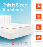 Dormeo Premium King Cooling Mattress Topper - 3-Zone OctaspringⓇ Technology for Optimal Back Support, Anti-Slip Bottom