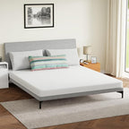 FDW | 5 Inch California King Mattress | Medium Firm | Gel Memory Foam Mattress | White | Bed in a Box, CertiPUR-US Certified | Pressure Relief, Cooling Ventilated Foam | Washable Removable Cover