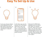 Amazon Basics Smart A19 LED Light Bulb, Color Changing, 9W (60W Equivalent), 800LM, Works with Alexa Only, 2.4 GHz Wi-Fi, No Hub Required, 1 Pack