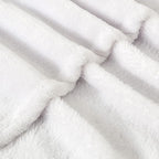 BEDELITE Fleece Blanket King Size Blankets for Bed, Luxury Plush Cozy Fuzzy Blanket 108x90 inches, Super Soft Warm Lightweight Throw Blanket All Seasons Suitable, White