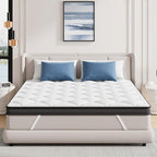 ELEMUSE 3 Inch Queen Memory Foam Mattress Topper, High Density Gel Foam Bed Toppers with Cooling Pillowtop for Back Pain Relief, Medium Firm Mattress Pad for Comfort Body Support