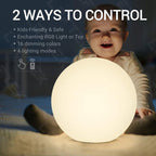 LOFTEK 12-inch LED Dimmable Light Ball: Waterproof Floating Pool Lights with Remote, 16 Colors Sphere Night Light, Cordless & Fast Chargeable, Sensory Toys for Kids, Home, Party, Pool Decor