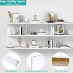 Aolloa 10 PCS Shelf Dividers for Closet Organization Acrylic Clear Closet Shelf Divider for Wooden Shelving Suitable for Wooden or Vertical Shelves Or Bedroom, Kitchen and Office