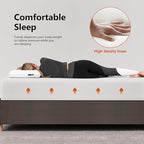 PayLessHere Full Mattress 12 Inch Gel Memory Foam Mattress with Breathable & Washable Soft Fabric Zippered Cover,Supportive & Pressure Relief Bed Mattress,CertiPUR-US CER，Fiberglass Freetified,White