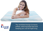 Roost Sleep Cool Cloud Supreme 3 Inch Gel Memory Foam King Mattress Topper – Cooling, Ventilated Design for Back and Pressure Relief