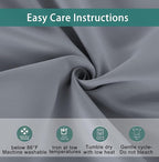 BONZER Mix and Match Curtains - 2 Pieces Branch Print Sheer Curtains and 2 Pieces Blackout Curtains for Bedroom Living Room Grommet Window Drapes, 37x95 Inch/Panel, Light Grey, Set of 4 Panels