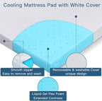 Airensky 3 Inch Memory Foam Mattress Topper, Cooling Gel Infused High Density Cal King (72"x84") Topper with Removable Washable Cover, Bed Topper for Pressure Relief Back Pain, CertiPUR-US Certified