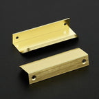 Ravinte Hardware 30 Pack Gold Cabinet Handles, 4 Inch (102mm) Finger Edge Pulls, 3 Inch Hole Center, Finger Pulls for Cabinets