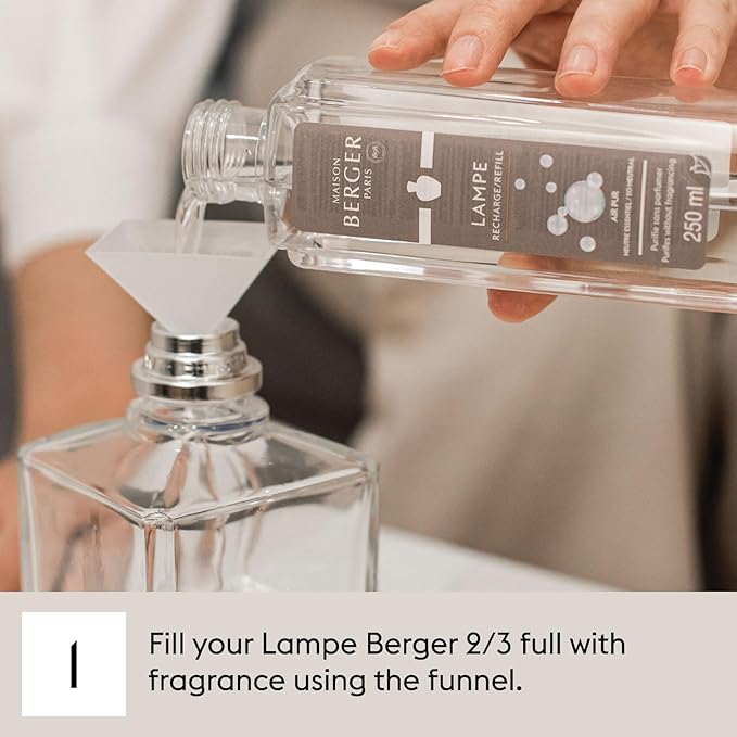 Maison Berger Wilderness Refill Oil for Lampe Berger Diffusers - Luxury Air Freshener with Lime, Grapefruit, Tomato Leaf & Patchouli Notes - 16.9 Fl Oz (500ml)