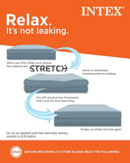 Intex 64758E Dura-Beam Standard Downy Air Mattress: Fiber-Tech, Full Size, 10in Bed Height, 600lb Weight Capacity, Pump Sold Separately (Pack of 3)