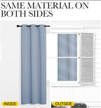 NICETOWN Vintage Blue Blackout Curtains 78 inches Length for Living Room, 2 Panels, 55" Wide, Thermal Insulated Decoration Drapes for Bedroom Window