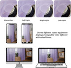 Chyhomenyc Sheer Valances for Windows 2 Pack, Small Window Curtains for Living Room Bathroom Cafe Laundry Basement, Modern Top Dual Rod Pocket Voile Curtain, 42W x 18L inches, Lilac