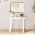 Plank+Beam Solid Wood Console Table, 36 Inch, Sofa Table, Narrow Entryway Table for Hallway, Behind The Couch, Living Room, Foyer, Easy Assembly, White