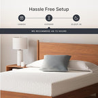 Signature Design by Ashley Queen Size Chime 10 Inch Medium Firm Memory Foam Mattress with Green Tea & Charcoal Gel for Pressure Relief, Fiberglass Free, Mattress In A Box
