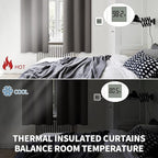 BGment Blackout Curtains for Bedroom - Grommet Thermal Insulated Room Darkening Curtains for Living Room, Set of 2 Panels (52 x 95 Inch, Grey)
