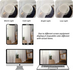 Chyhomenyc Extra Long Ivory Sheer Curtains 120 Inches Long 2 Panels, Light Filtering Ivory Curtains for Living Room, Soft Gentle Voile Rod Pocket Bedroom Window Drapes, 59Wx120L Inch, 10FT, 2PCS