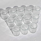 VOHO 24pcs Clear Candle Holder Wedding Centerpieces for Tables, Votive Candle Holders for Votive & Tea Lights Candles, Clear Glass Tealight Candle Holder for Halloween