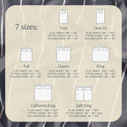 LuxClub 4 PC King Size Sheet Set Bed Sheets, Breathable Luxury Deep Pockets Wrinkle Free Cooling Sheets Machine Washable Hotel Bedding (King, Striped Light Grey)