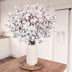 Uieke 15 Pcs Babys Breath Artificial Flowers Fake Silk White Flowers Faux Gypsophila Bouquet Real Touch Floral for Home Wedding Party Centerpieces DIY Décor