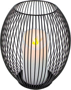 OLEEK Large Metal Candle Holder - Outdoor Lanterns for Patio - Iron Candle Holder - Decorative Candle Holders for Pillar Candles - Table Candles Holders Decor - Iron Candle Stands - Candles Holder