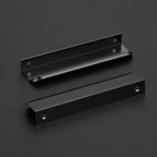 Ravinte Hardware 8 Pack Black Cabinet Handles, 5.9 Inch (150mm) Finger Edge Pulls, 5 Inch Hole Center, Finger Pulls for Cabinets