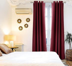 BGment Blackout Curtains for Bedroom - Grommet Thermal Insulated Room Darkening Curtains for Living Room, Set of 2 Panels, Each 46 x 84 Inch, Burgundy Red