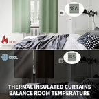 BGment Room Darkening Curtains 63 Inches Long - Grommet Thermal Insulated Drapes Window Treatment Curtains for Bedroom, 2 Panels, 52 x 63 Inch, Grass Green