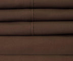 Twin XL Size Bed Sheets - 4 Piece 1500 Supreme Collection Fine Brushed Microfiber Deep Pocket Twin X-Large Sheet Set Bedding - 1 EXTRA PILLOW CASES, GREAT VALUE, Twin XL, Brown