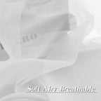 HUTO White Sheer Curtains 108 Inches Long for Bedroom Girls Rod Pocket Window Sheer Panels Curtains for Living Room Party Baby Canopy Bed 2 Panels 52 Inches Wide