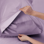Bedsure California King Sheet Sets, Cooling Sheets for Hot Sleepers, Rayon Derived from Bamboo, Breathable & Soft, Deep Pocket Up to 16 Inches, Hotel Luxury Silky Bedding, Lilac