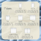 LuxClub 4 PC Full Sheet Set, Breathable Luxury Bed Sheets, Deep Pockets Wrinkle Free Cooling Bed Sheets Machine Washable Hotel Bedding Silky Soft - Sky Full