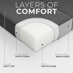 Cozzzi Foldable Mattress Queen Size for Floor and Traveling with Removable Cover - Lightweight and Portable Folding Mattress for Adults & Kids - Compact and Easy to Storage (75in x 58in x 4in)