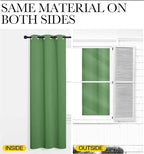 NICETOWN Froest Green Blackout Curtains 90 inches Length for Living Room, 2 Panels, 55" Wide, Thermal Insulated Long Drapes for Large Window
