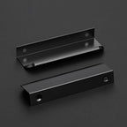 Ravinte Hardware 30 Pack Black Cabinet Handles, 4.75 Inch (120mm) Finger Edge Pulls, 3.75 Inch Hole Center, Finger Pulls for Cabinets