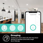 Kasa Smart Light Switch HS200, Single Pole, Needs Neutral Wire, 2.4GHz Wi-Fi Light Switch Works with Google Home, UL Certified, No Hub Required, White