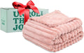 GO Premium Ultra Soft Twin Blanket for Couch - Pink Fleece Blanket for Living Room, Bedroom, Home Decor - Small Couch Blanket for Men, Women (60x80 Inches)