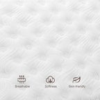 Twin Mattress, 12 Inch Hybrid Mattresses Eurotop with Gel Memory Foam,Motion Isolation Individually Wrapped Pocket Coils Breathable Comfort Soft Pressure Relief 100 Night Trial