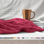 Exclusivo Mezcla Plush Fuzzy Fleece Bed Blanket King Size, Super Soft, Fluffy and Warm Blankets, Suitable for All Seasons (Deep Red, 90x104 Inches)
