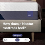Nectar Luxe Queen Adjustable Base & 14” Mattress (New Version) - Head & Foot Incline - Medium Firm Memory Foam - Cooling Upgrade - 3 Massage Settings - 365-Night Mattress Trial & Forever Warranty