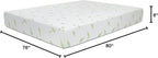 NapQueen King Size, 6 Inch Anula Green Tea Infused Memory Foam Mattress, Bed in a Box, CertiPUR-US Certified Mattress