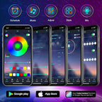 FBZ 60Ft Outdoor Waterproof LED Strip Lights,Music Sync RGB IP65 Led Lights with App Control and Remote,Color Changing Waterproof Led Rope Lights for Outdoor,Balcony,Roof,Garden,Stairs Party (60FT)