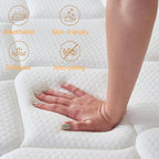 Review Full Mattresses, 12 Inch Full Size Mattress in a Box, Memory Foam Hybrid Mattress with Individual Pocket Spring Coils for Motion Isolation & Silent Sleep, Pressure Relief, Plush Feeling